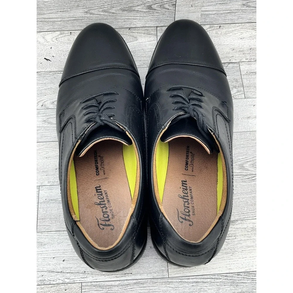 Florsheim Shoes Mens Size 10D Comfortech Oxford‎ Dress Formal Leather 11568-001